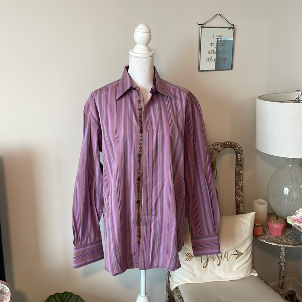 Robert Graham Purple Dress Shirt